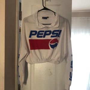 Crop 80’s style Pepsi sweatshirt